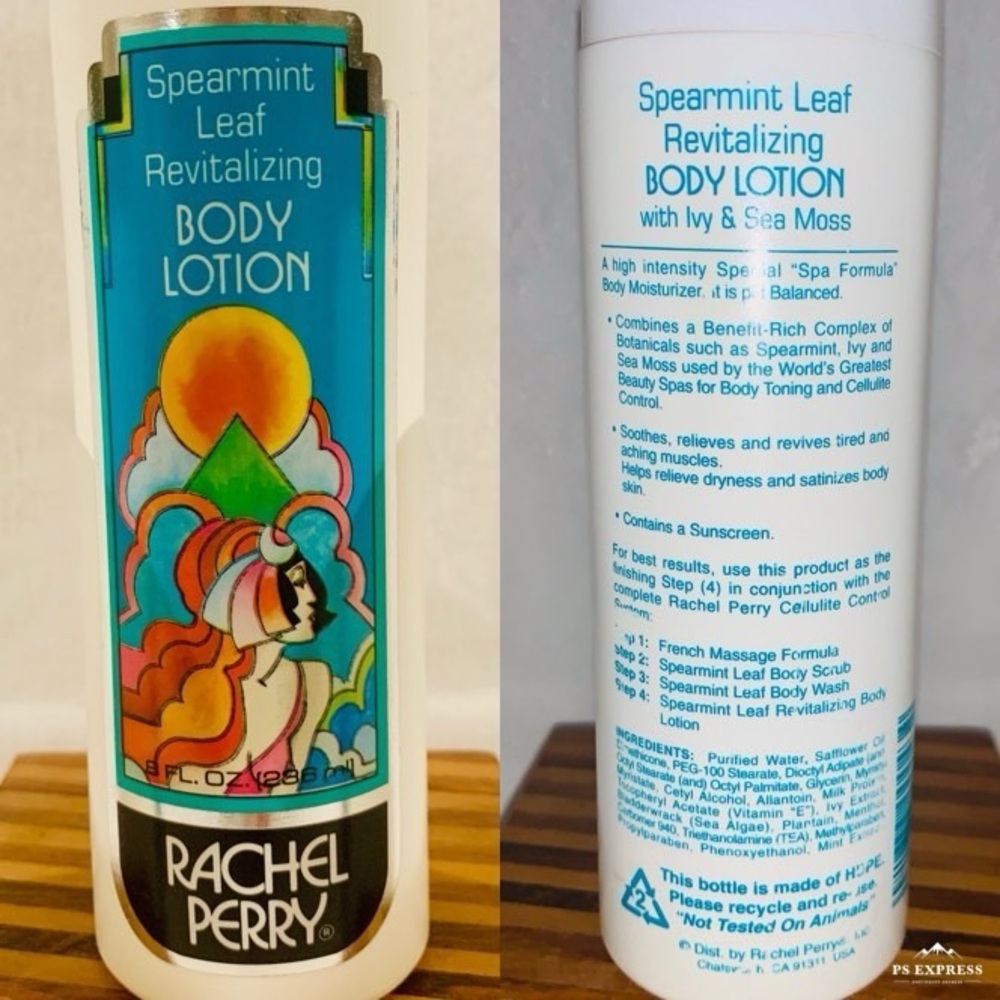 Collectible Pop Art Labels VTG Rachel Perry Spearmint Leaf Revitalizing Lotion A - Picture 6 of 16